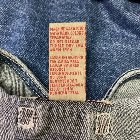 Ki-Ko-Mo Women’s Vintage Dark Wash Blue Jean Cotton Denim Vest, size M - Picture 8 of 8